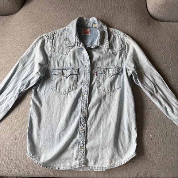 Levi's Casual Light Blue Button Down Shirt - Picture 1 of 3